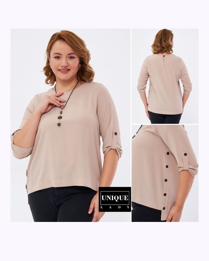 Ladies Blouses – Brown – Size 42-50